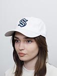 Бейсболка AMERICAN NEEDLE арт. 40742A-SEK Seattle Kraken Blue Line NHL (белый)
